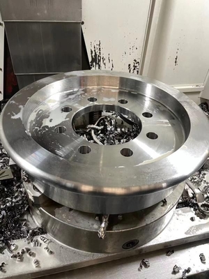 Wear Resistant Steel Rail Wheels Powder Coating Surface 42CrMo 60E Material