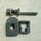 Le type de perforation a forgé l'individu flexible en acier fermant à clef Crane Rail Clips