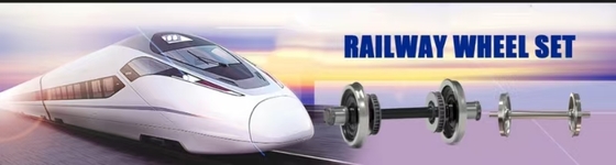 Ensemble complet de roues de rail forgées avec freins idéal sur le marché