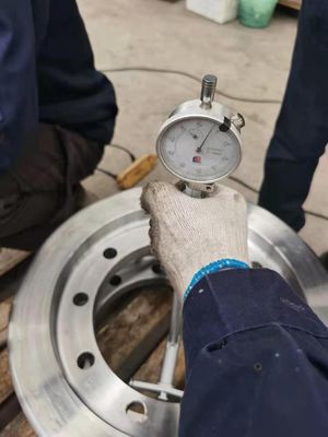 L'OEM a forgé les roues en acier de rail, fonte Crane Trolley Wheels de bride