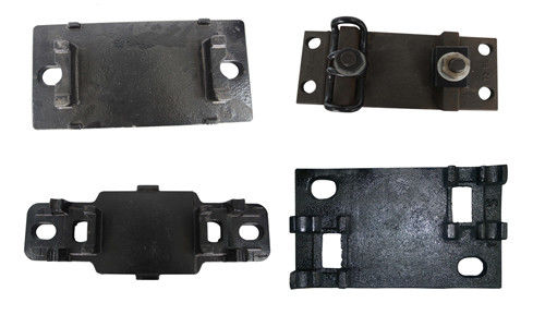 Plat de moulage de voie de chemin de fer d'épaule de rail de plat de lien de rail applicable du rail UIC54, UIC60, 50kg rail, 60kg rail, S49