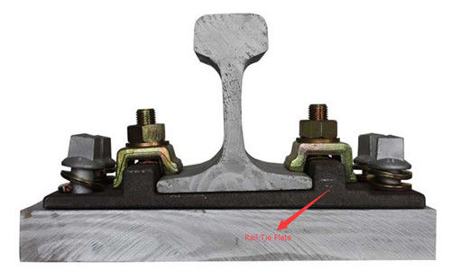 Épaule de rail de plat de lien de rail d'embases de fer travaillé de fonte d'acier doux pour des systèmes d'attache de KPO